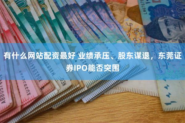有什么网站配资最好 业绩承压、股东谋退，东莞证券IPO能否突围