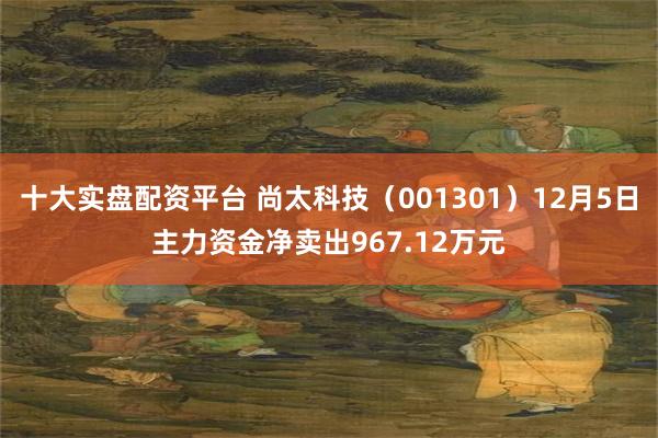 十大实盘配资平台 尚太科技（001301）12月5日主力资金净卖出967.12万元