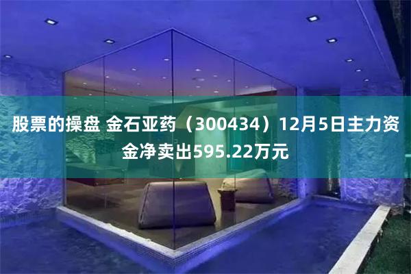 股票的操盘 金石亚药（300434）12月5日主力资金净卖出595.22万元