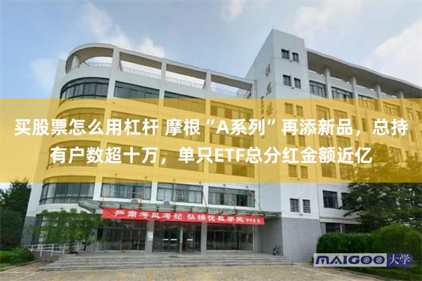 买股票怎么用杠杆 摩根“A系列”再添新品，总持有户数超十万，单只ETF总分红金额近亿