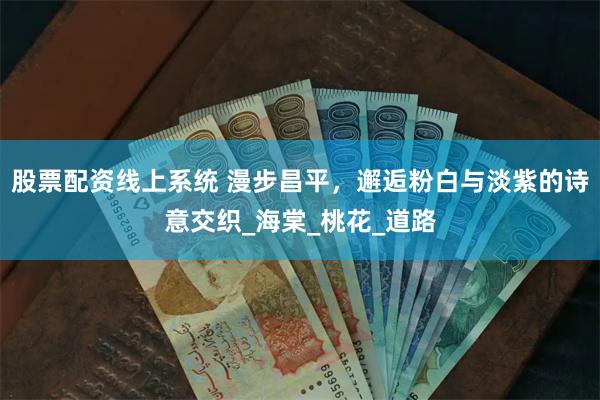 股票配资线上系统 漫步昌平，邂逅粉白与淡紫的诗意交织_海棠_桃花_道路