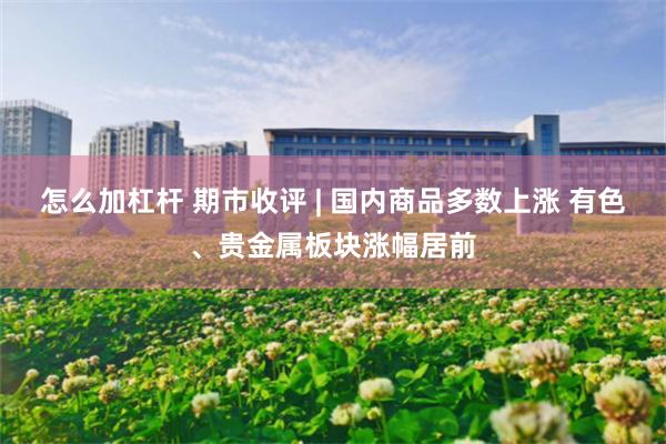 怎么加杠杆 期市收评 | 国内商品多数上涨 有色、贵金属板块涨幅居前
