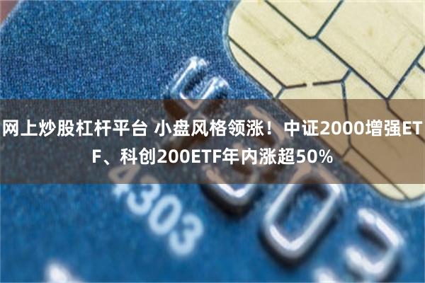 网上炒股杠杆平台 小盘风格领涨！中证2000增强ETF、科创200ETF年内涨超50%